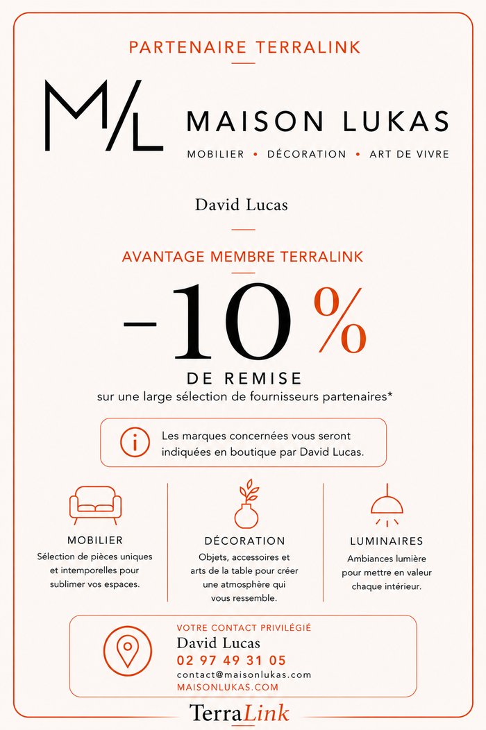 Offre partenaire Maison LUKAS — -10% pour les adhérents TerraLink
